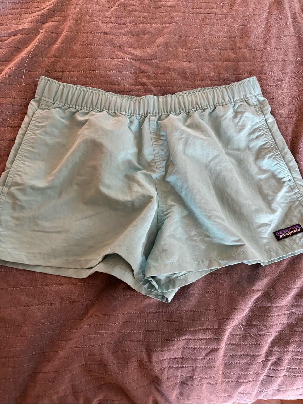 Patagonia Light Aqua Athletic Shorts - Women's